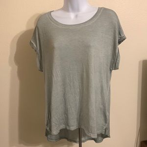 NWT Jane and Delancey sage green cuff sleeve super soft shirt